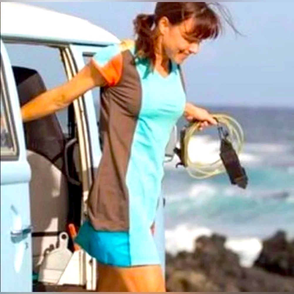 Title Nine Gidget Short Sleeve Colorblock Active Dress